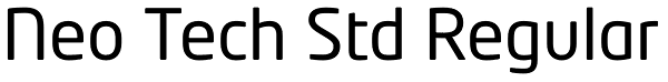 Neo Tech Std Regular Font