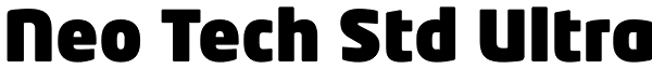 Neo Tech Std Ultra Font