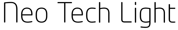 Neo Tech Light Font