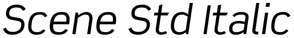 Scene Std Italic Font