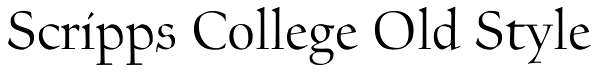 Scripps College Old Style Font