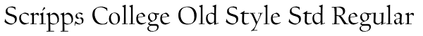 Scripps College Old Style Std Regular Font