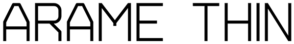 Arame Thin Font