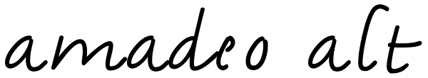 Amadeo Alt Font