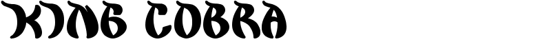 king cobra Font