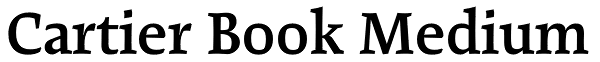 Cartier Book Medium Font