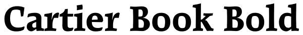 Cartier Book Bold Font