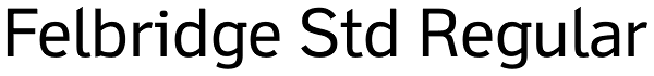 Felbridge Std Regular Font