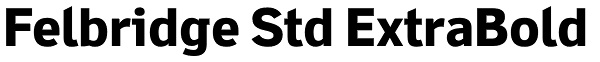 Felbridge Std ExtraBold Font