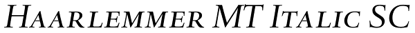 Haarlemmer MT Italic SC Font