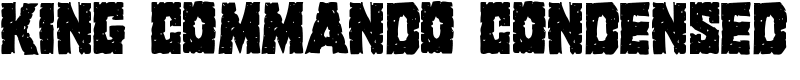 King Commando Condensed Font