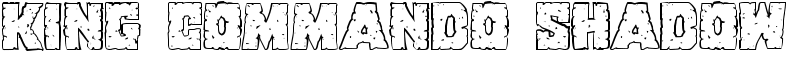 King Commando Shadow Font