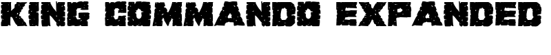 King Commando Expanded Font