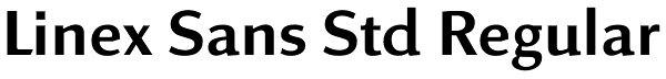 Linex Sans Std Regular Font