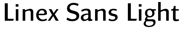 Linex Sans Light Font