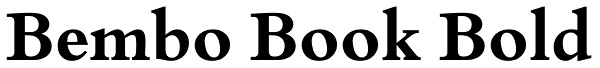 Bembo Book Bold Font