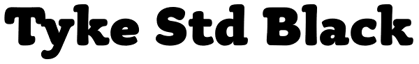 Tyke Std Black Font