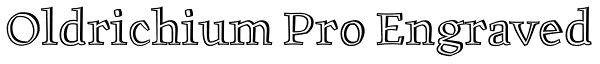 Oldrichium Pro Engraved Font