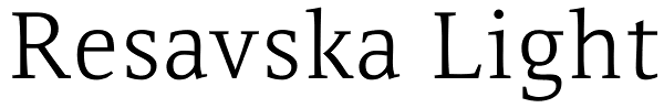 Resavska Light Font