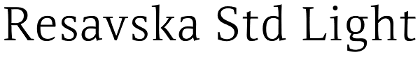 Resavska Std Light Font