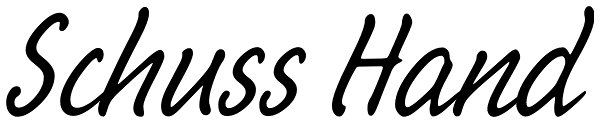 Schuss Hand Font