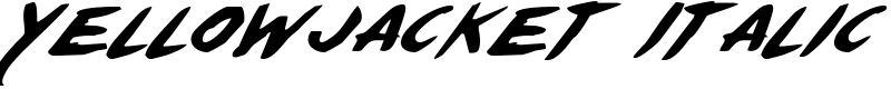 Yellowjacket Italic Font