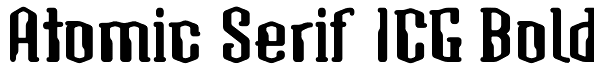 Atomic Serif ICG Bold Font