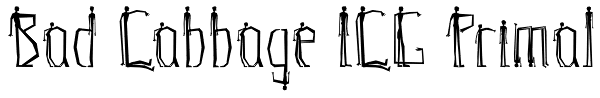 Bad Cabbage ICG Primal Font