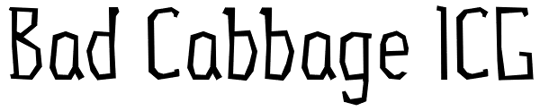 Bad Cabbage ICG Font