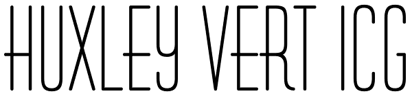 Huxley Vert ICG Font