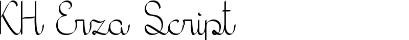 KH Erza Script Font