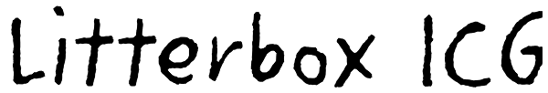 Litterbox ICG Font