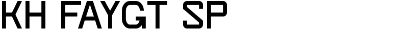 KH Faygt SP Font