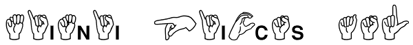 Mini Pics ASL Font