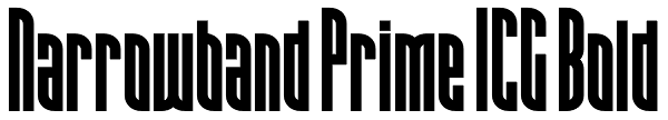 Narrowband Prime ICG Bold Font