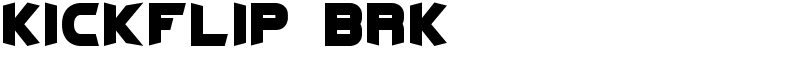 Kickflip BRK Font