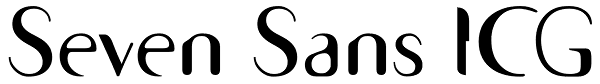 Seven Sans ICG Font