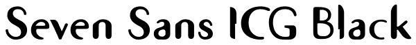 Seven Sans ICG Black Font