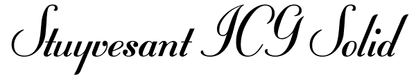 Stuyvesant ICG Solid Font