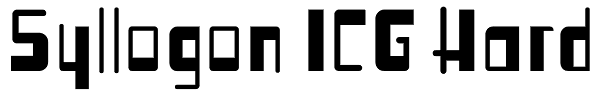 Syllogon ICG Hard Font