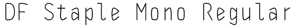 DF Staple Mono Regular Font