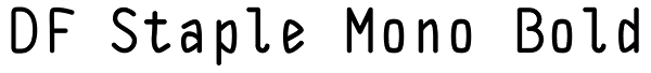 DF Staple Mono Bold Font