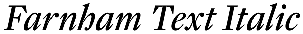 Farnham Text Italic Font