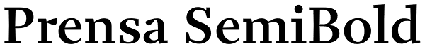 Prensa SemiBold Font