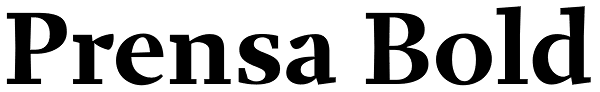 Prensa Bold Font