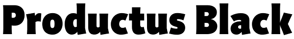 Productus Black Font