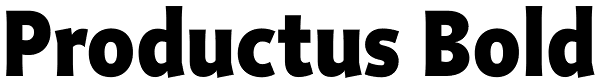 Productus Bold Font