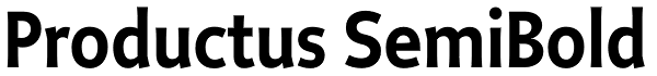 Productus SemiBold Font