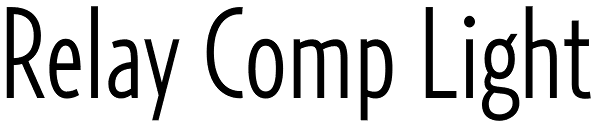 Relay Comp Light Font