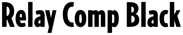 Relay Comp Black Font